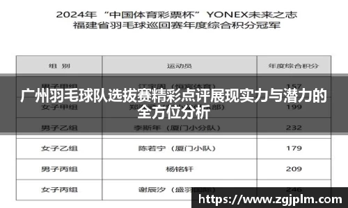 广州羽毛球队选拔赛精彩点评展现实力与潜力的全方位分析